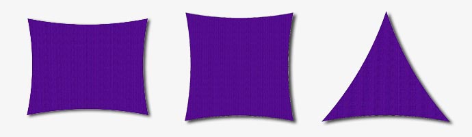 Voile d'ombrage sur mesure Purple